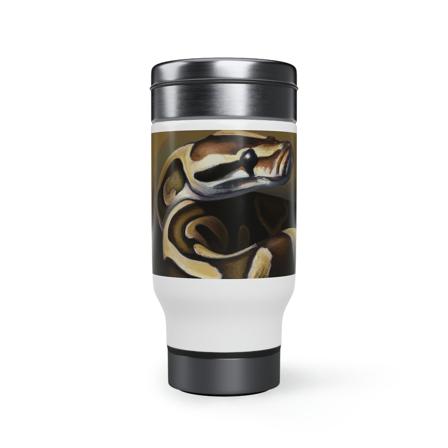 Stainless Steel Travel Mug with Handle, 14oz